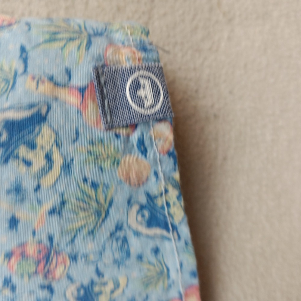Peter Millar Mens Shipfaced Pirate All Over Print Short Sleeve Button Up Shirt L - Picture 8 of 12